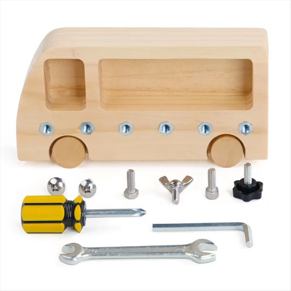 Teaching Aid Busy Bus Toy Hand-Eye Coordination Training in Early