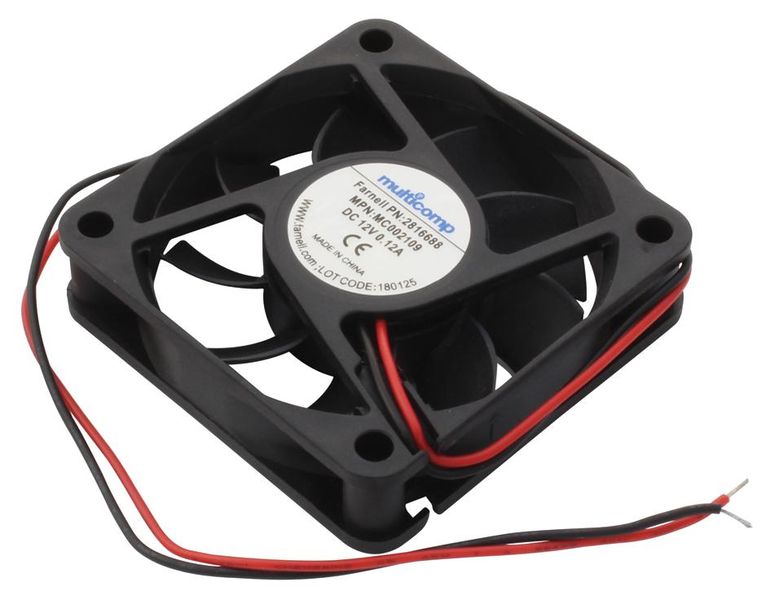 Multicomp Pro (MC002700) DC Axial Fan, 12 V, Square, 60 mm, 15 mm