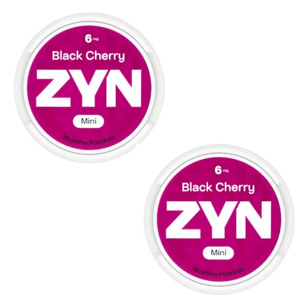 Zyn Mini Nicotine Pouches - Black Cherry 6mg - 2 Pack (30 Pouches)