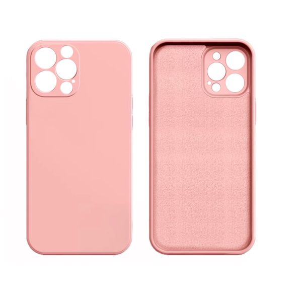 Pink Silicone TPU Phone Case For iPhone 13 Pro Max