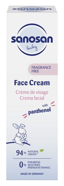 Sanosan Face Cream - Fragrance Free 50ml