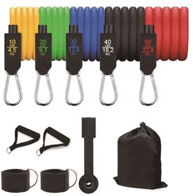 VolaFit - Resistance Exercise Bands for Home and Gym Workout 11 Piece ...