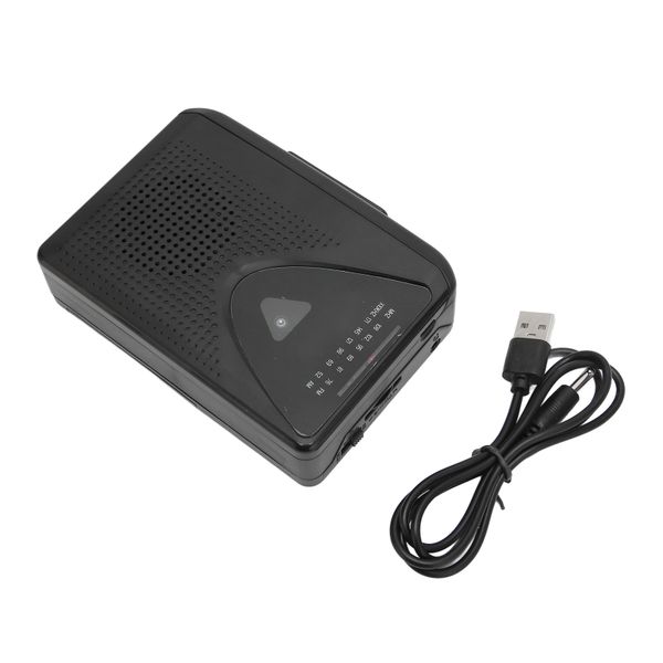 Cassette Player Retro Stereo 2 Charging Methods Portable Tape Player Black