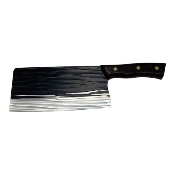 Cleaver 20x10.5cm Stainless Steel-Black Blade Wooden Handle