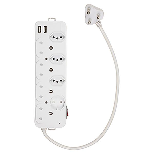 Eurolux 8 way Multiplug with USB connectors
