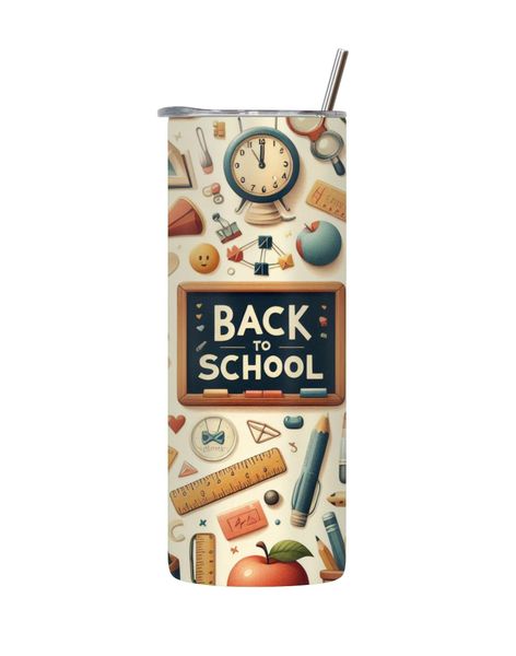 Vintage 20 Oz Tumbler with Lid and Straw Trendy Back to School Graphic 132