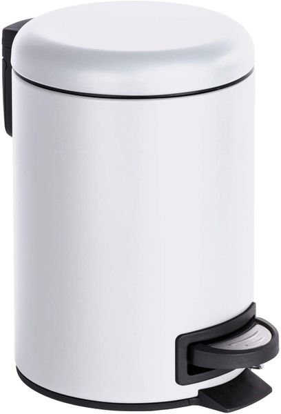 Wenko - 3L Pedal Bin - Leman - Matte White
