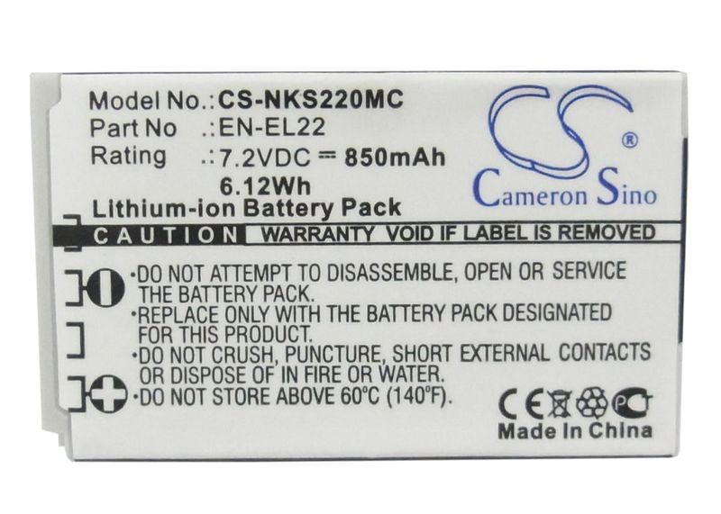 Nikon 1 J4 Camera Battery-850mAh