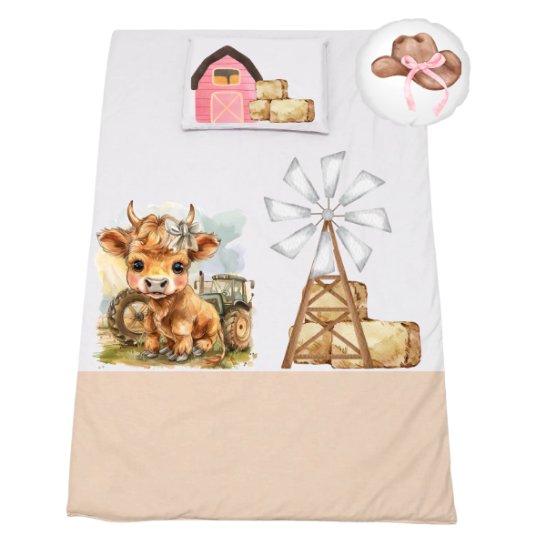 Cot Bedding Set - Duvet, Pillow &amp; Scatter - 1040x720mm - Plaas Nooi