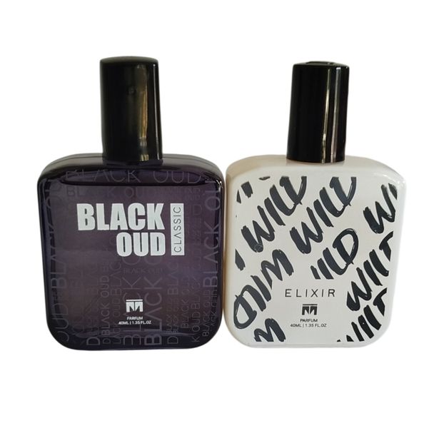 Black Oud Classic 40ml &amp; Wild Elixir 40ml Perfumes