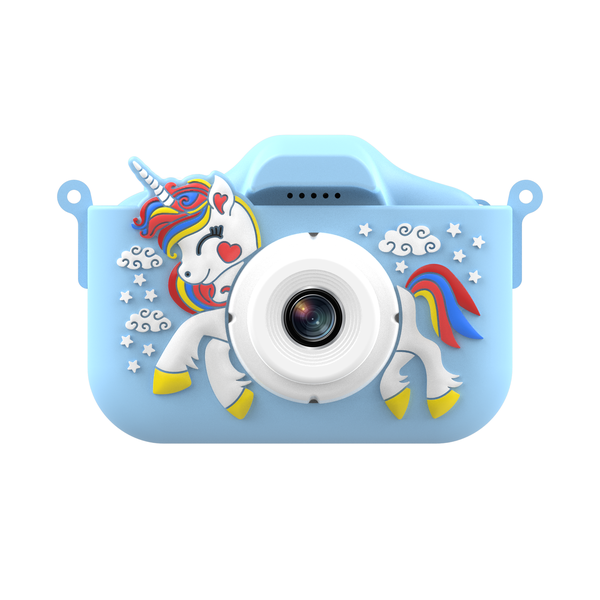 One Touch Smart Focus Dul Lens Kid's Camera- Unicorn +16G MicroSD