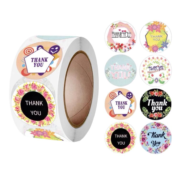 Thank You Decorative Sticker Roll- 500 stickers (various) | Shop Today ...