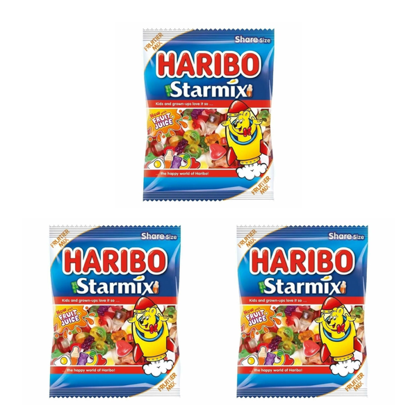 Haribo Starmix 80g x 3 | Fruit &amp; Cola Flavour Gummy Candy