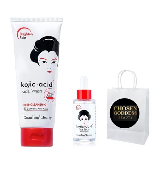 Kojic Acid Deep Cleansing facial wash &amp; face serum set