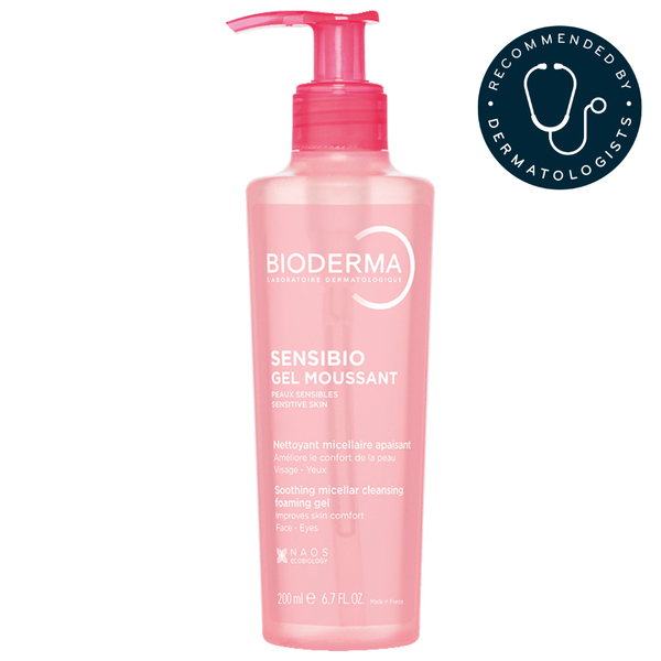 BIODERMA Sensibio Foaming Gel Cleanser for Sensitive Skin Micellar Formula 200ml