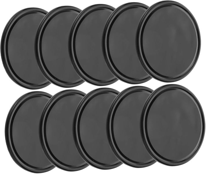Black Round PU Anti-Slip Mat for Car Interior Accessories