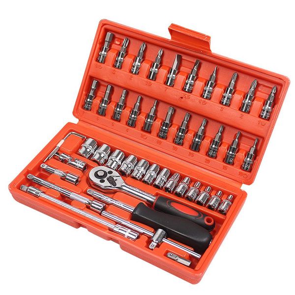 Supage 46 Piece Ratchet Socket and Bit Set