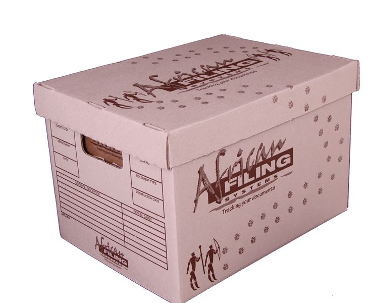 African Filing Large Document Storage Box (10 Pack)