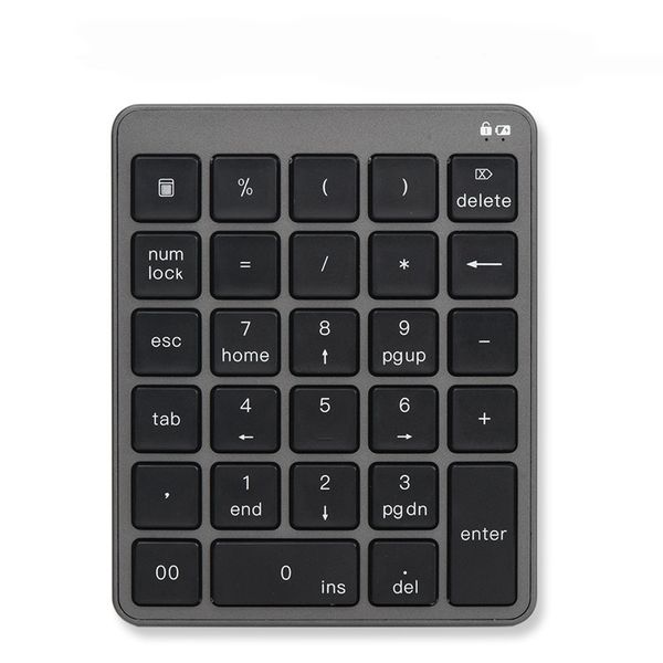 28 Keys Bluetooth Numeric Keyboard Portable Keypad Compatible with Ipad