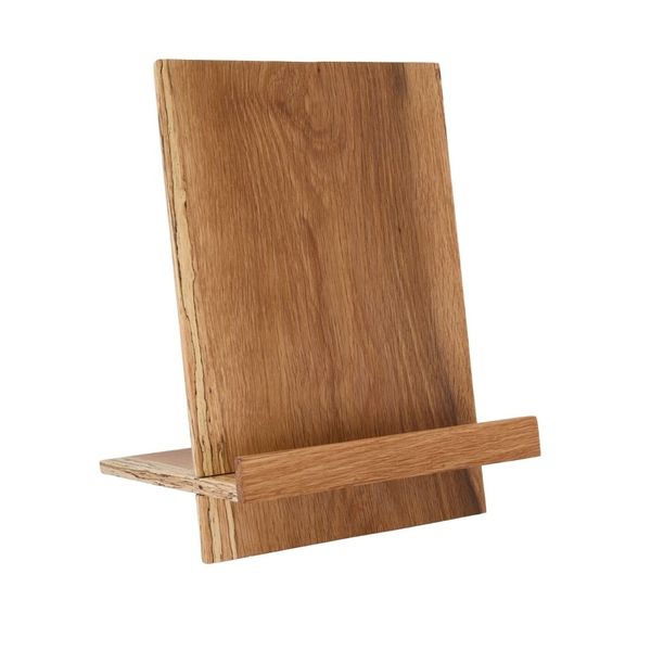 Weathered Oak Oil Finished Cookbook Stand