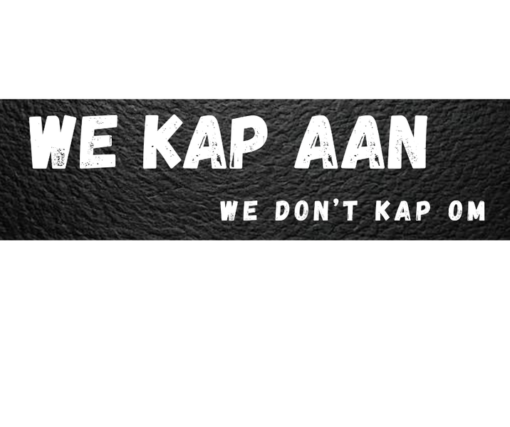 Neoprene Bar Mat/ Bar runner - We kap aan