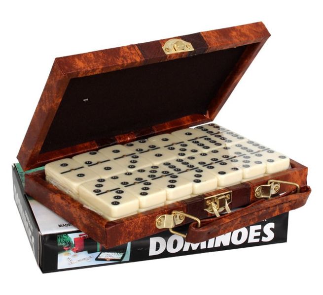 Plastic Dominoes Set - 18.5x11.5x2.5cm