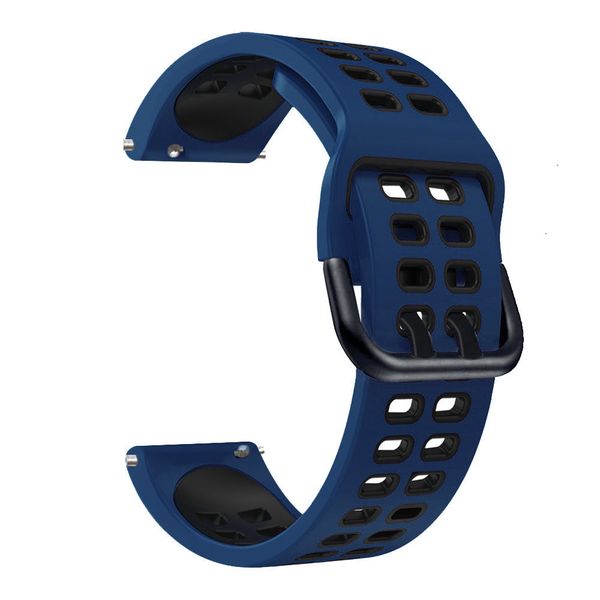 Silicone Sport Strap for Polar Vantage M- Dark Blue/Black