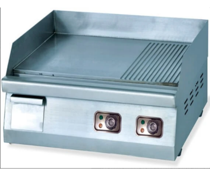 Gatto Griller 1/2 Flat &amp; 1/2 Ribbed- 600 mm Counter