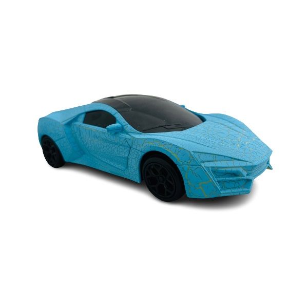 3D LED Light Up &amp; Sound Battery Operated Bump &amp; Go Racer - 18cm - Set of 2