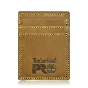 Timberland - Pro Men's Leather Front Pocket Wallet with Money Clip ...