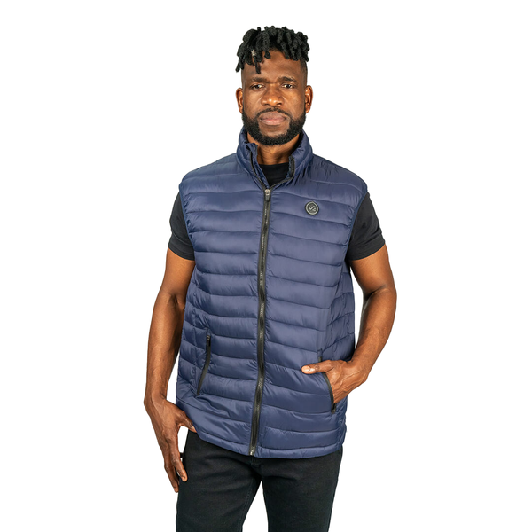 Men's Texco Gilet Puffer - Lightweight &amp; Versatile - Navy - Curve Gear