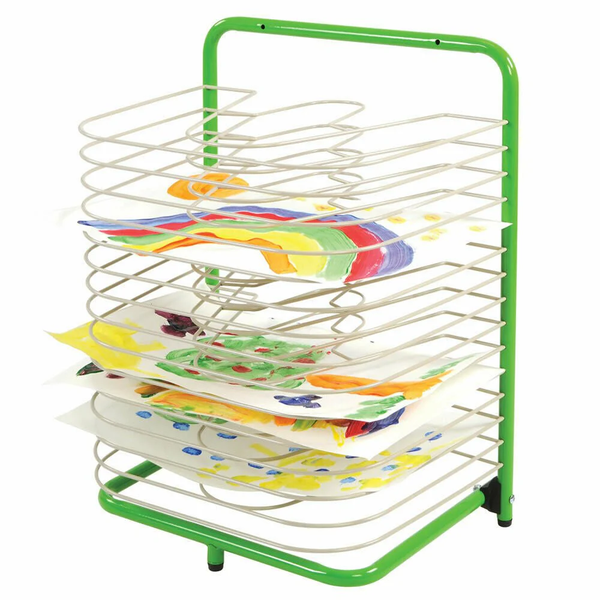 EDX Education - Desk Top/ Wall Mounted Art Drying Rack - 15 Shelves