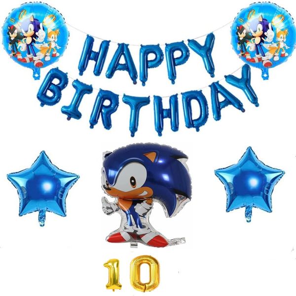 Sonic Hedgehog Balloons 10 Years