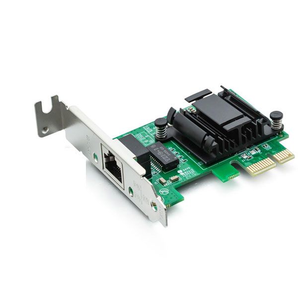 Intel 82574L Chip Gigabit PCI-E Network Adapter, Single RJ45 Port