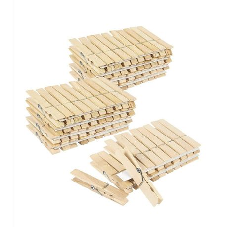 100 Pack Wooden Clothespins for Hanging Laundry, Crafts, Photos