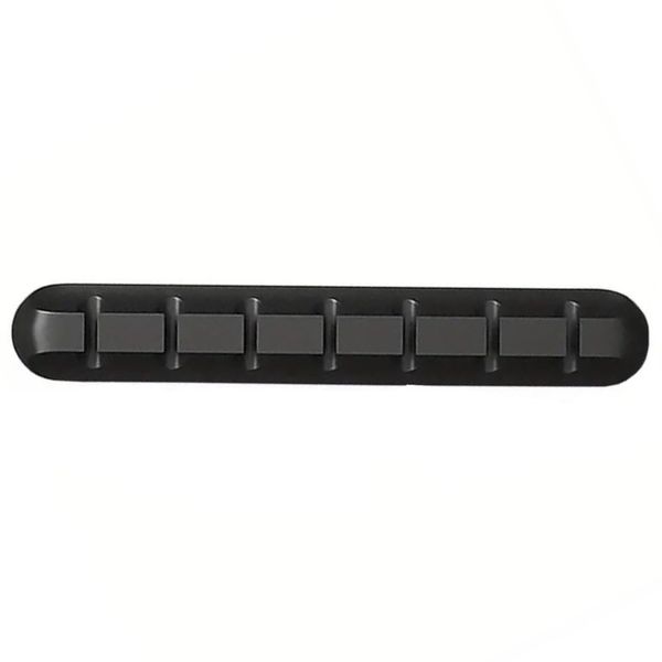 7 Slot Black Cable Organizer