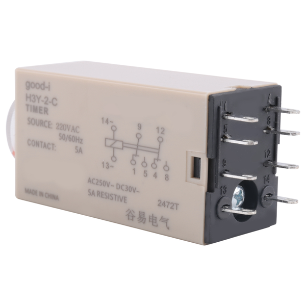 10S Delay Timer Relay H3Y-2 Ac 220V For Household Electrical Systems