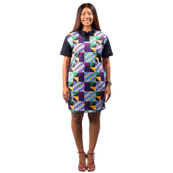 Adom Kente African Golfer Dress