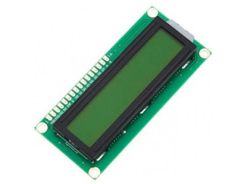 16x2 LCD Module (Black With Yellow Led Backlight)