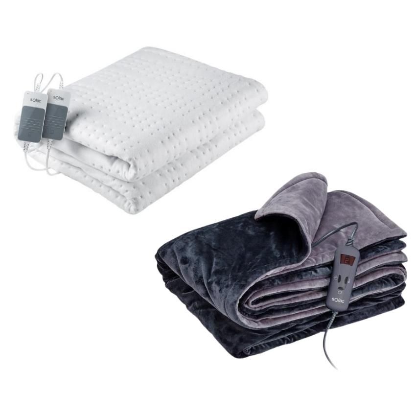 Solac Electrical Under Blanket (Double) with Throw Over Blanket