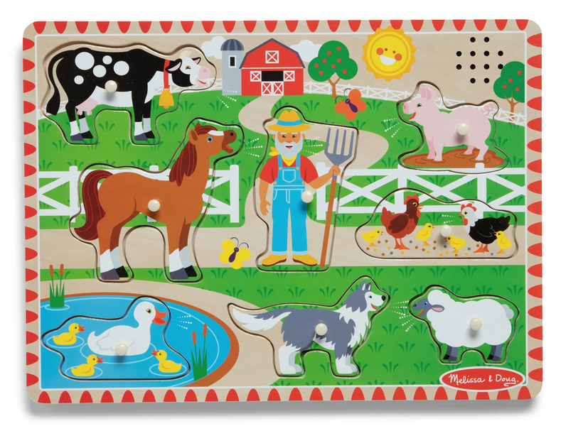 Melissa &amp; Doug Old MacDonald's Farm Song Puzzle (8 Piece)