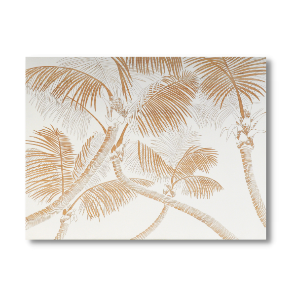 Delicately Carved Wood Art - Palm Trees 1200x900mm
