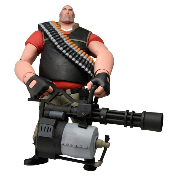 NECA Team Fortress 2: 7" The Heavy Ultra Deluxe Action Figure (Red)