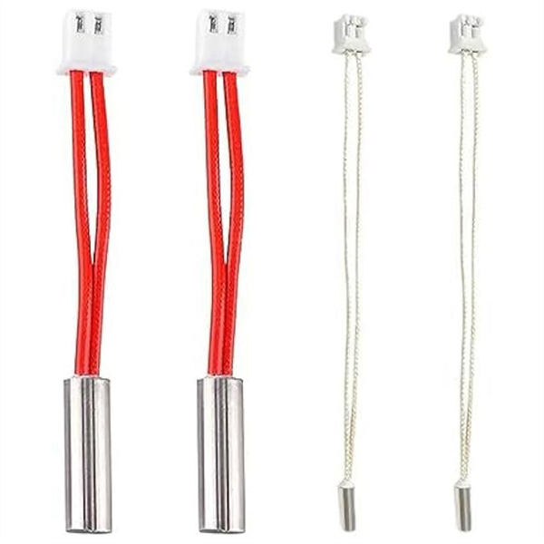 4Piece Heater Cartridge High Temperature Sensor Heating Tube Thermistor