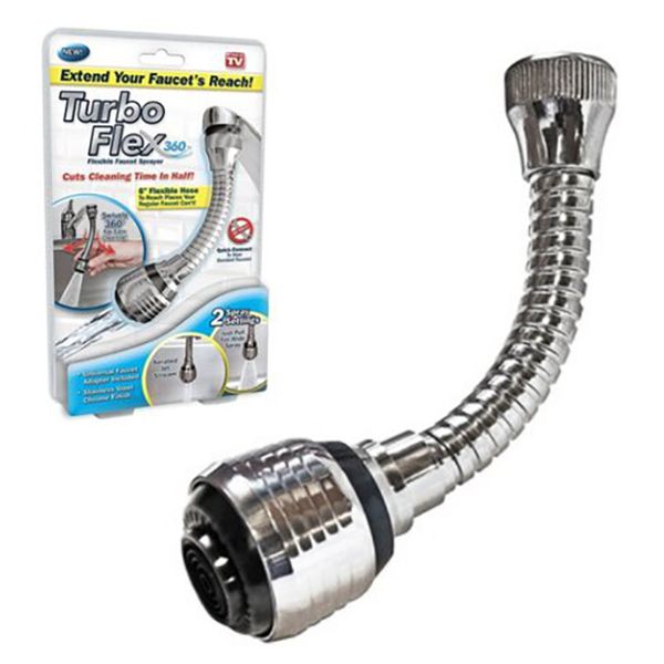 Turbo Flex 360° Flexible Faucet Sprayer
