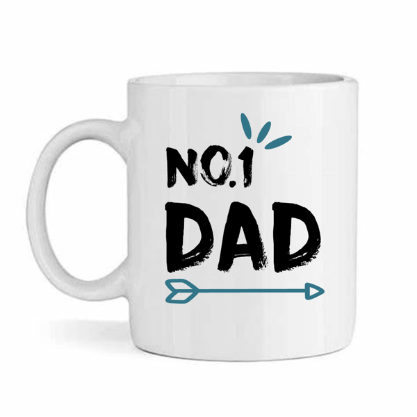 No.1 Dad - Father's Day-Valentines-Birthday-Christmas Pack Mug