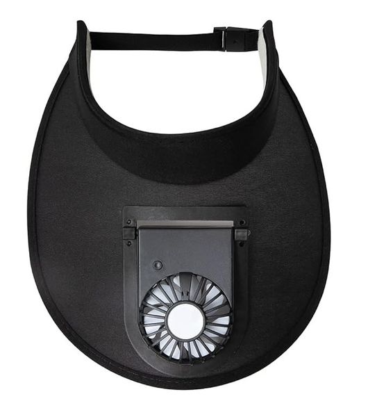 Rechargeable Fan Visor Hat with Large Sun Protection Area