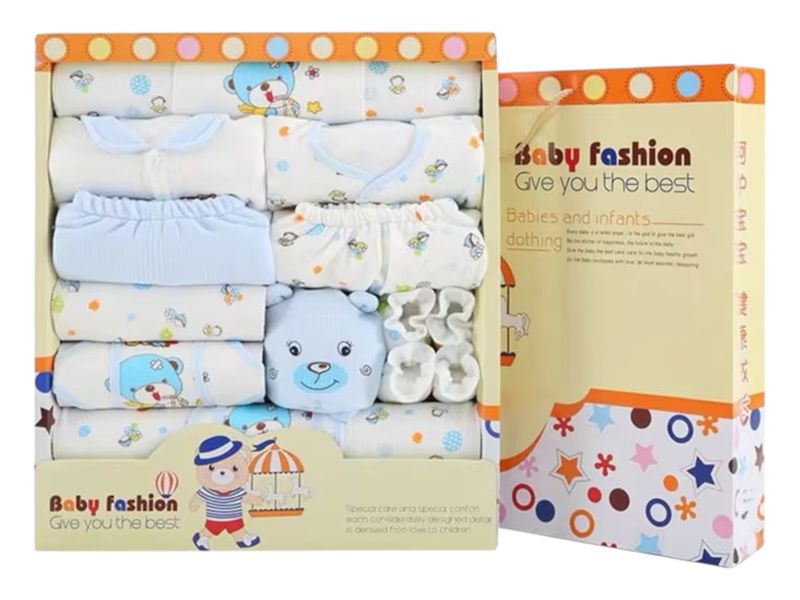 17-Piece Newborn Baby Clothing and Essentials Gift Set