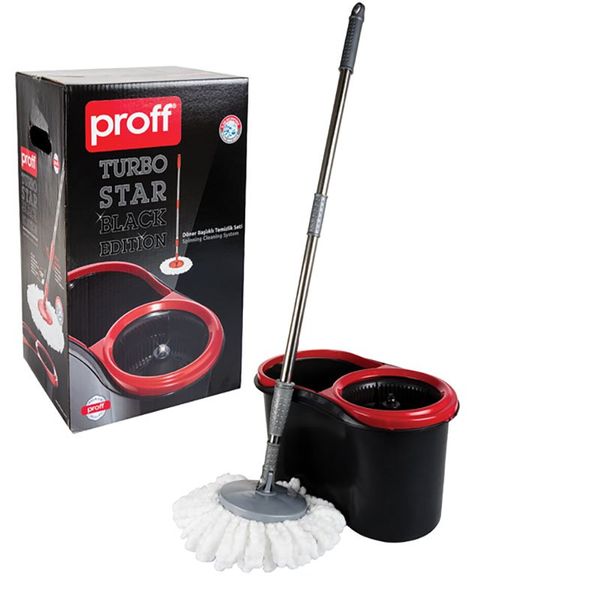 Mop Microfibre &amp; 13L Bucket Spinning Action