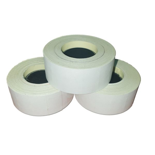 NTS 22x12mm White Kendo Gun Labels 20 Rolls Per Box